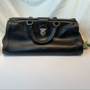 Black leather doctors bag Velva Hide Wear Best